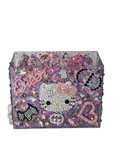 Her Space Her Rules | Pink, Black & Silver Hello Kitty Resin Organizer