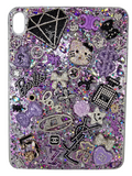 Lavender Noir | Purple Glitter & Crystal Designer iPad Case