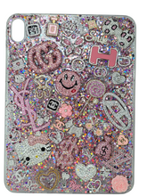 Smile, She's Dripping | Pink Holographic & Crystal Designer iPad Case