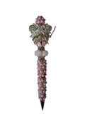 She Arrives in Pink | Blush Pearl, AB Crystal & Silver Bow Luxe Pen