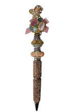 The Gem of the Room | Multicolor Stone Bag, Pink Bow & Champagne Shimmer