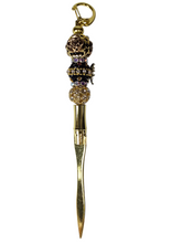 The Velvet Reign | Black Rose, AB Shimmer & Gold Luxe Letter Opener