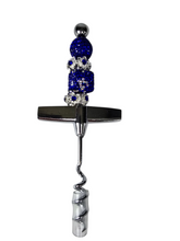Blue Royalty | Sapphire & Silver Cork Screw with Intention