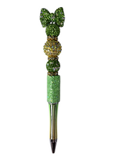 In Her Abundance Era | Lime Green, Gold Crystal & Deep Green Luxe Pen