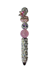 The Garden Goddess | Pink Butterfly, Crystal Bloom & Pearl Stylus Pen