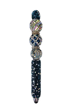 The Deep Blue Divine | Deep Teal, AB Prism & Silver Pavé Luxe Stylus Pen