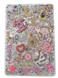 She Owns Every Label | Clear Glitter & Crystal Designer iPad Case