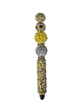 The Golden Hour | Yellow Crystal, Heart Charm & Pearl Luxe Stylus Pen