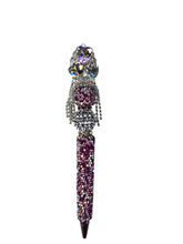 Dressed in Diamonds | Crystal Heart Crown, Silver Fringe & Magenta Pen