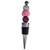 Blush & Bold | Pave Crystal, Pink Fur & Glitter Luxe Wine Stopper