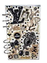 Quietly Iconic | Black Crystal & Gold Charm Statement Journal