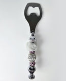 Soft & Sovereign | Grey Fur, Lavender Crystal Luxe Bottle Opener