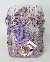 Soft Power on Every Surface | Purple, Black & Gold Resin Organizer
