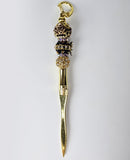 The Velvet Reign | Black Rose, AB Shimmer & Gold Luxe Letter Opener
