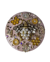 She's the Queen| Blush, Pearl Bee & Honeycomb Gold Luxe Compact Mirror