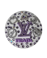 She's Elevated | Lavender, LV & Prada Crystal Luxe Compact Mirror