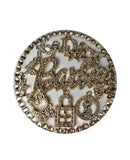 Quietly Iconic| Gold Barbie, Lock Charm & Designer Crystal Energy Compact Mirror
