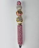 The It Girl | Pink Glitter, Couture Charm & Gold Rose Luxe Stylus Pen