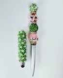 Pretty in Green & Pink | AKA Crystal Luxe Stylus Pen