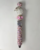 The Soft Life | Pink Pearl, Iridescent AB & White Crystal Luxe Stylus Pen