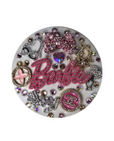 She's In Her Era|Pink Barbie, Champagne Crystal Compact Mirror
