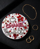 She Means It | Red, Chanel Script Compact Mirror