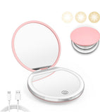 All Gold Everything | Blush & Gold Crystal Designer Compact Mirror