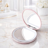 Blush & Noir | Crystal Chanel, Dior & Black Gem Compact Mirror