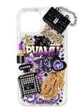 She Bleeds Purple & Gold | The PVAMU Luxe Crystal Case