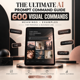 600 AI Visual Prompt Command Guide For ChatGPT | Digital Download