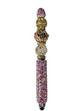 The It Girl | Pink Glitter, Couture Charm & Gold Rose Luxe Stylus Pen