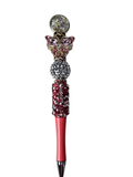 She Transforms in Pink | Pink Crystal Butterfly, Pink Crystal & Silver Globe Pen