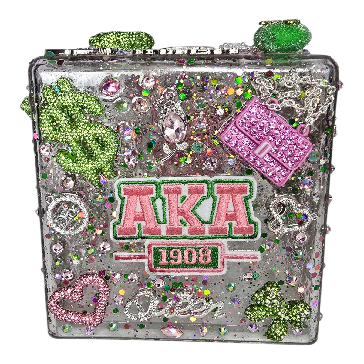 AKA 1908 Tissue Box Couture | Pink & Green Edition