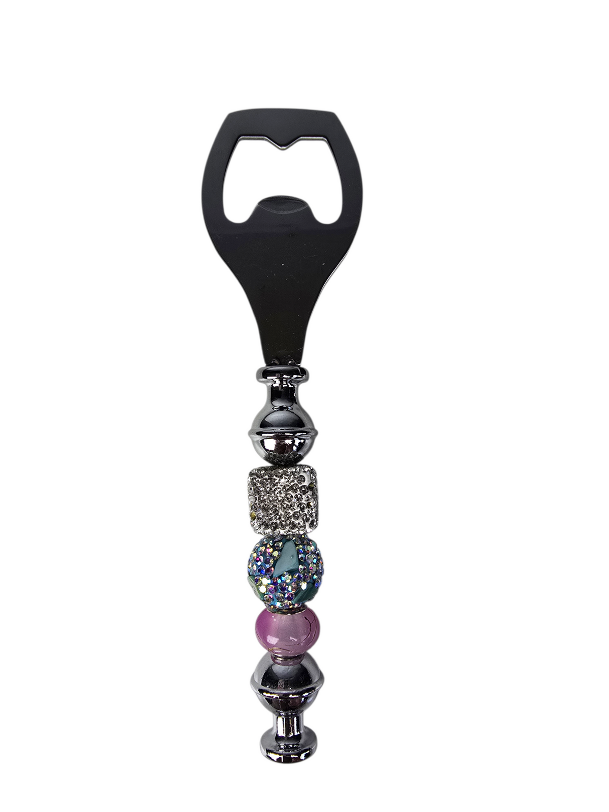 Opal Dreams | Silver Pave, AB Crystal & Lavender Pearl Luxe Bottle Opener