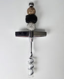 Quietly Dangerous | Gold, Black & Crystal Luxe Cork Screw