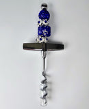 Blue Royalty | Sapphire & Silver Cork Screw with Intention