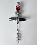 Fire & Ice | Ruby Red & Crystal Luxe Cork Screw