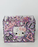 Her Space Her Rules | Pink, Black & Silver Hello Kitty Resin Organizer