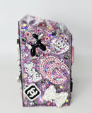 Her Space Her Rules | Pink, Black & Silver Hello Kitty Resin Organizer