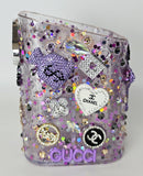 Soft Power on Every Surface | Purple, Black & Gold Resin Organizer