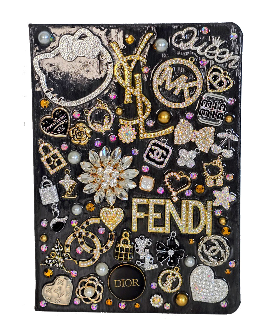 Black Label | Gold, Crystal & Designer Charm Luxe Journal