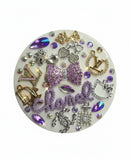 That Girl Energy | Purple Crystal Bow & Designer Luxe Mirror