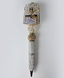 Bag Lady Luxe | Gold Crystal & Designer Energy Pen