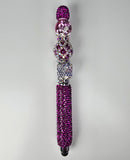 The Bloom Boss | Hot Pink, Silver Crystal Flower & Fuchsia Luxe Stylus Pen