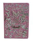 She's That Girl | Pink Glitter, Silver Crystal & Designer Charm Journal