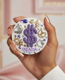 Crowned & Paid | Purple Dollar, Prada & Crystal Compact Mirror
