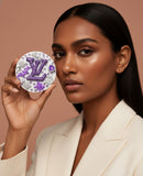Purple Reign | LV, Prada & Dior Crystal Designer Mirror
